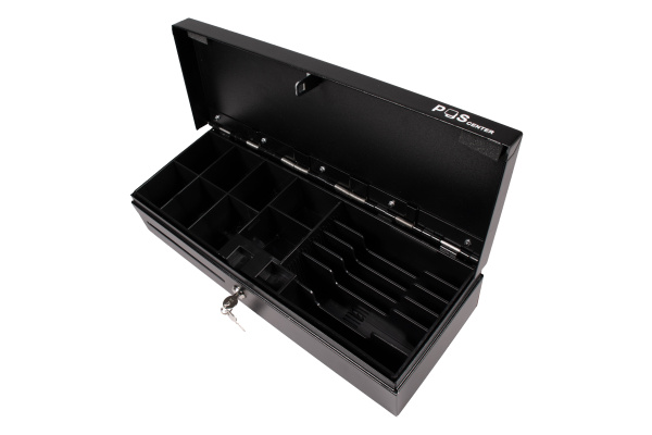 Денежный ящик POScenter 460KL 460x170x103, распайка для "ШТРИХ-М", EPSON (Атол) черный