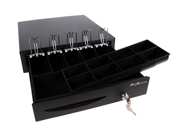 Денежный ящик POScenter 16E 410x420x100 распайка для "ШТРИХ-М", EPSON (Атол) черный