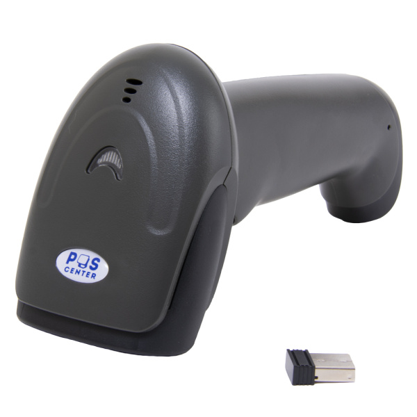 Сканер штрих-кода, POScenter 2D BT, беспроводной, черный, USB кабель, USB адаптер