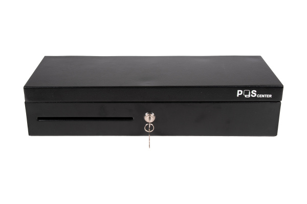 Денежный ящик POScenter 460KL 460x170x103, распайка для "ШТРИХ-М", EPSON (Атол) черный
